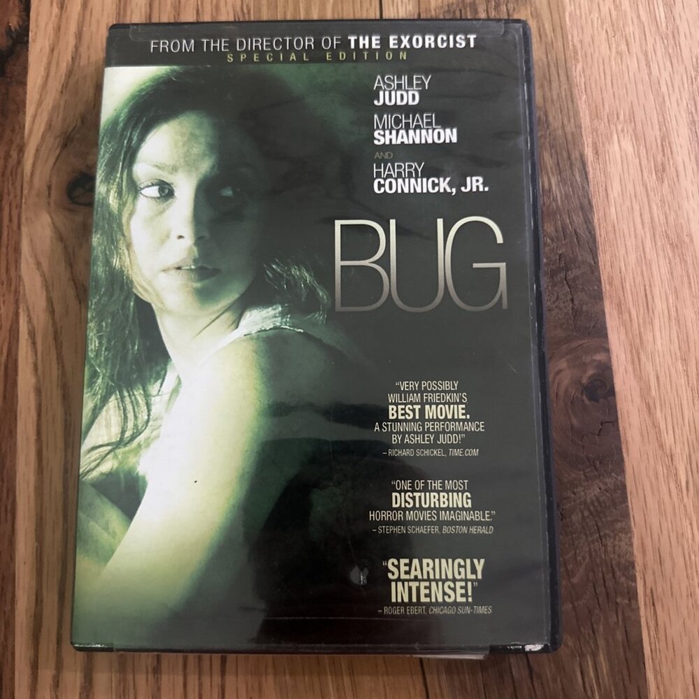 BUG DVD Tested Working Ashley Judd Rated R